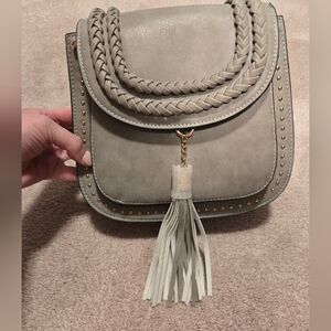 Beibaboo Gray Tassel Shoulder Bag